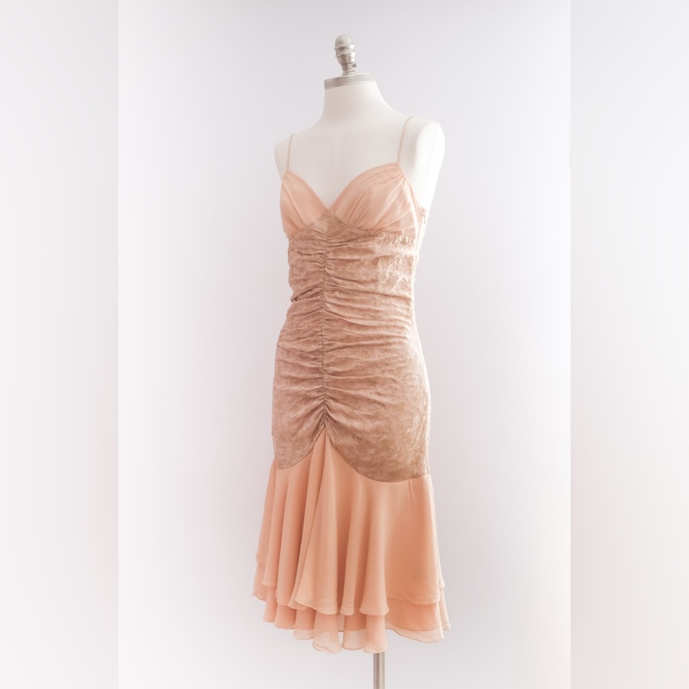 Vintage Betsey Johnson Y2K Silk Midi Dress - Picture 6 of 14